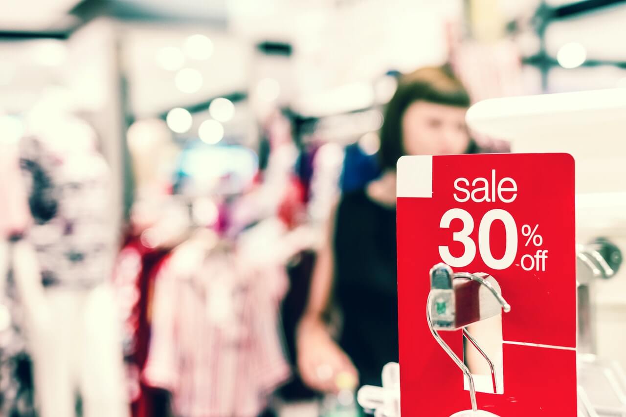 clothing sale rack